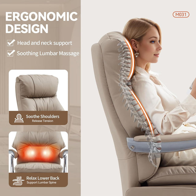 Early Spring 49%Off💥SOFTREST Executive Office Chair with Footrest