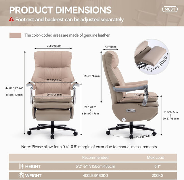 Early Spring 49%Off💥SOFTREST Executive Office Chair with Footrest